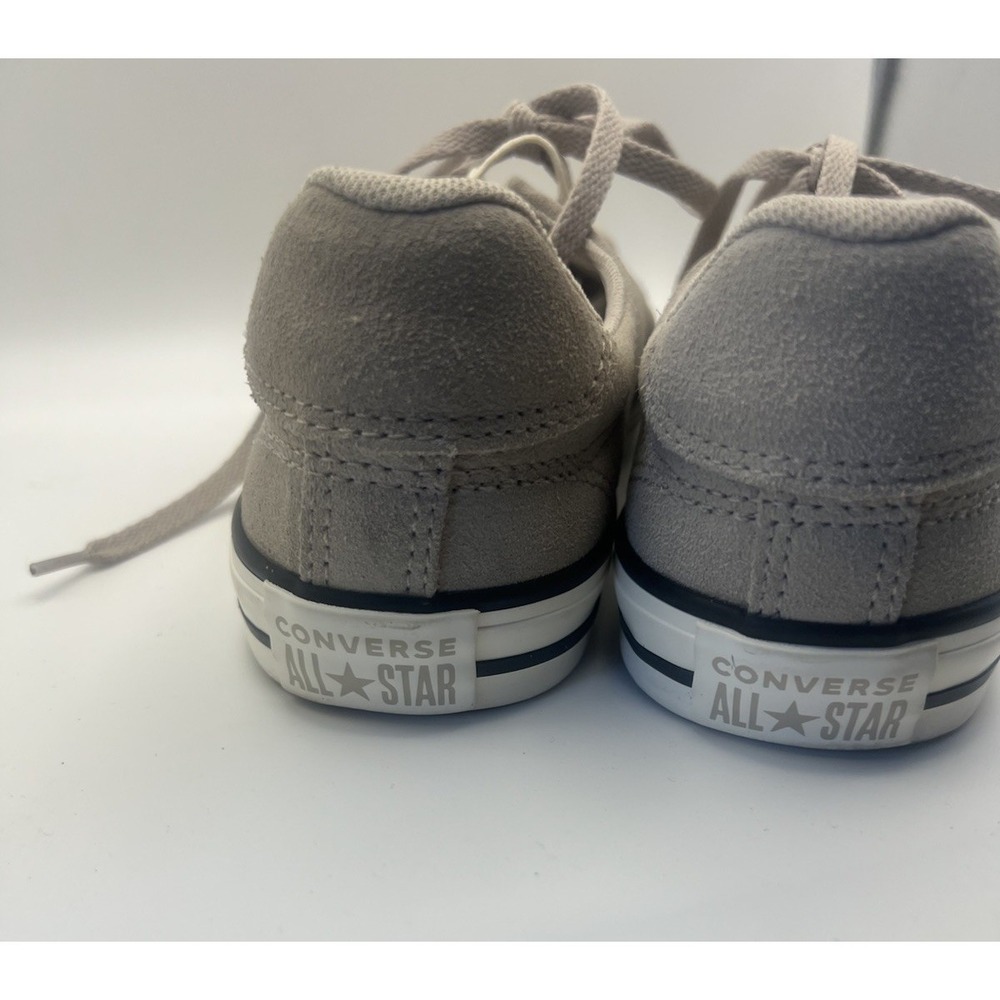 Women's Converse Chuck Taylor All Star Grey Leather Size 6.5 Excellent Condition - Picture 4 of 8